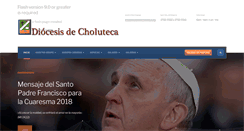 Desktop Screenshot of diocesisdecholuteca.org
